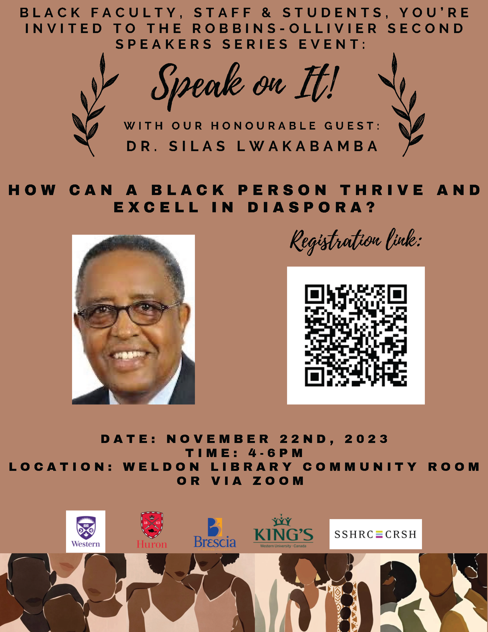 Speakers Series Silas Lwakabamba Poster